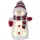 Snežak JOYLIGHT LED figurica s švedsko dekoracijo 38 cm