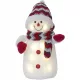 Snežak JOYLIGHT LED figurica s švedsko dekoracijo 38 cm
