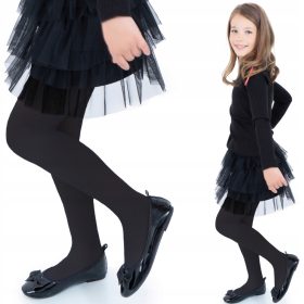   Toplo neprozorne otroške dekliške hlačne nogavice iz mikrovlaken