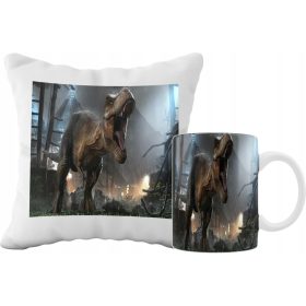   Jurski park film set s skodelico in blazino - Idealen darilni komplet za ljubitelje filma Jurassic Park. Skodelica in blazina s personaliziranim tiskom imena ali vzdevka. Zagotovljena trpežnost in vis