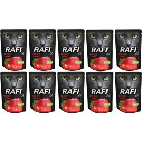 RAFI CAT MOKRA HRANA ZA MAČKE Z GOVEDINO ZESTAW 30x300g