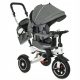 TRIKE FIX V3 TRIKE POHODICA ZA KOLO Z VRTLJIVIM VIZIRJEM SIVA XL