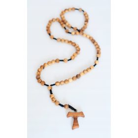   SVETE FRANČIŠKOVE IN SERAFIČNE ROŽNE KROGLICE S KRIŽEM TAU IN 7 DESETKOV MARIJINE VESLE