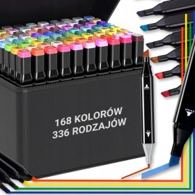   DVOSTRANSKI ALKOHOLNI MARKERJI, TRIPSI, MARKERJI, PISALA, 168 BARV