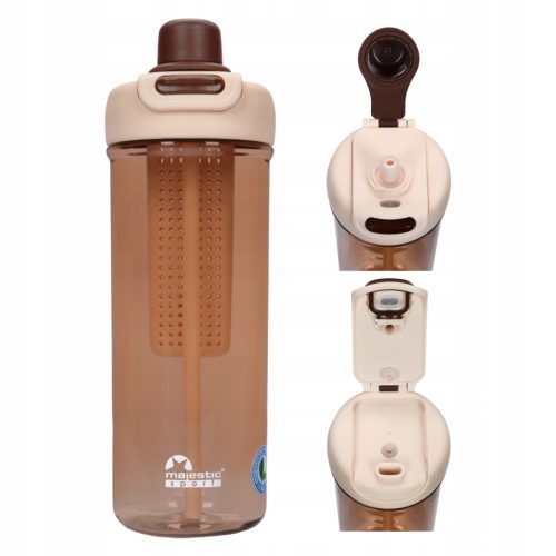Majestic Sport Tritan Water Bottle with Infuser and Straw, BPA-Free 950ml