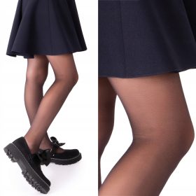   Fenome Otroške Tanke Nogavice 20den - Elegantne, Cvrste, Črne Rajstope za Deklice