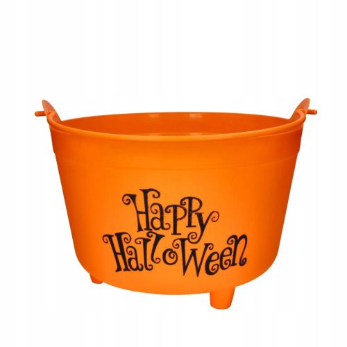Vedro za sladkarije Fiestas Guirca Happy Halloween 30 cm oranžno