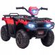 Rdeči otroški električni štirikolesnik za off-road avanturo