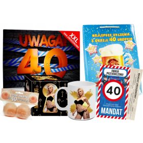   Funny 40th Birthday Gift Set for Father, Boyfriend, Husband, Friend