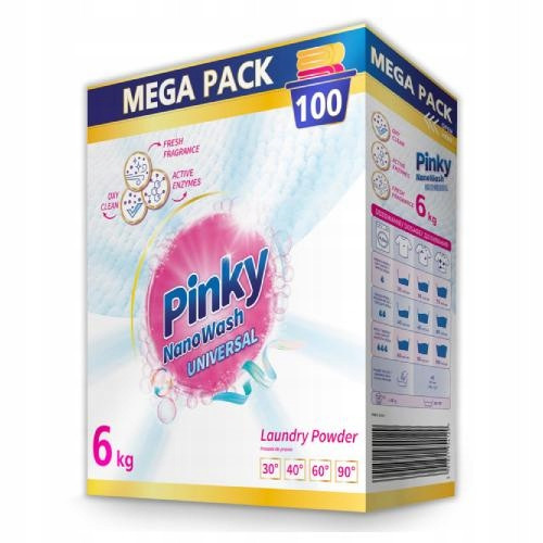 PINKY NanoWash Universal - Univerzalni pralni prašek (100 pranj) 6kg