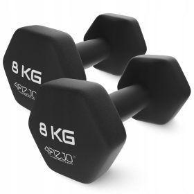    Dumbbells UTEŽI ZA VAJE LITOŽELEZNE NEDRSEČE Dumbbells SET 2x8 KG