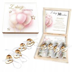   Darilna škatla za rojstni dan 20 30 40 50 60 70 - Unikatno darilo za posebne priložnosti