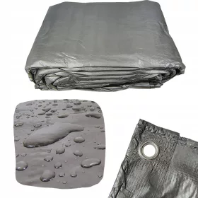   Vodoodporna srebrna ponjava 10 x 12 m z UV zaščito, 120 g/m²