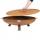  Ročaji za vrtno ognjišče Corten Deep Legs 70 cm + pokrov + jeklene palice
