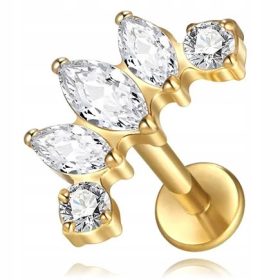 Elegantni labret z cirkoni