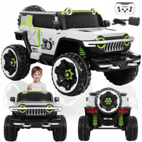   Avto na akumulator za otroke 30 kg z daljinskim upravljanjem 4x4 luči 2 osebi 4 motorji