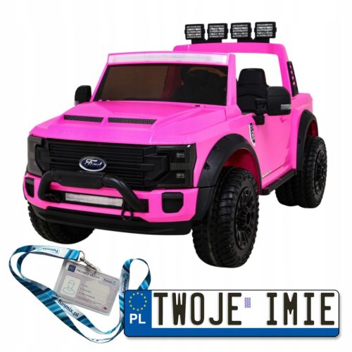 FORD SUPER DUTY ELEKTRIČNI AVTO 4X4 12V EKO USNJE EVA MP3 USB LED PAS