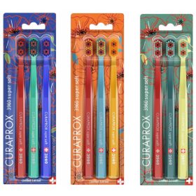   Curaprox Super Mehka Zobna Ščetka 3960 Limited Edition Dragon Fly, 3 Kosi