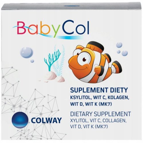 BabyCol: Vitamini D, K, C in ribji kolagen za otroke – 60 kapsul
