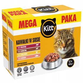 Kitty Mokra Hrana Mix Okusov za Odrasle Mačke, 1,2 kg