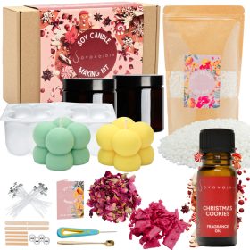 DIY KOMPLET ZA IZDELAVO EKOLOŠKIH SOJINIH SVEČ 21v1 DARILO