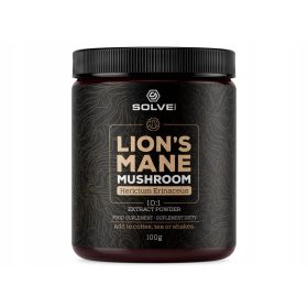   Prašek iz gob Mane Lion's Mane 10:1 za dnevno energijo in mentalno ostrino