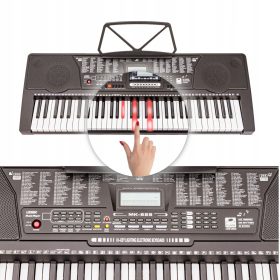   Keyboard Meike MK-825 | Stojalo z notami za učenje igranja s PODSVETLJENIMI TIPKAMI