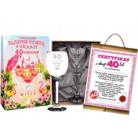 Darilni set za 40. rojstni dan za prijatelja