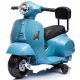 Otroški električni skuter Vespa s sedežem in naslonjalom, moder