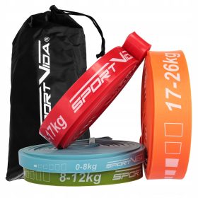 Zestaw trakov za vadbo Power Band Sportvida 0-26 kg 4 kos.