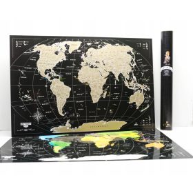  Evropa Scratch Map Zlata Slovenija Darilo za Popotnike 41x61cm