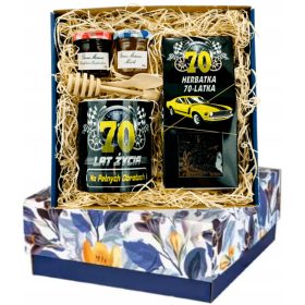   70. ROJSTNI DAN set DARIL za moško obletnico, skodelica za čaj JUBILEJ