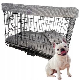Kovinska kletka za pse, srednje velikosti, 76x53x46 cm