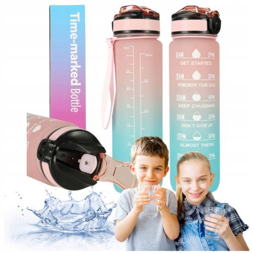 Steklenica za vodo Ikonka 1000 ml večbarvna