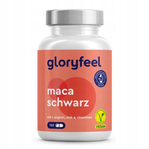 Kapsule črne make gloryfeel - 120 kapsul za večjo vitalnost