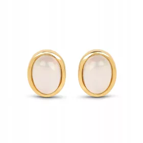  POZLAČENI UHANI Z ETIOPSKIMI OPALI