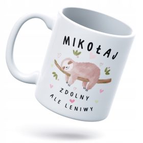   Kakovostna Darilna Skodelica z Personaliziranim Trajnim Tiskom in Belim Logotipom