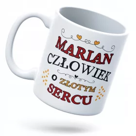Skodelica za darilo s trajnim tiskom in belim logotipom