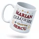 Skodelica za darilo s trajnim tiskom in belim logotipom