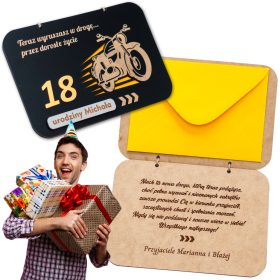   18. ROJSTNI DAN Darilna Kartica z Graviranim Motorjem za Posebne Utrineke