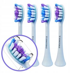    4x Hoffen AL-050131 glave ščetke, nadomestna vrhunska bela vlakna