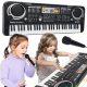 Klavir za otroke z mikrofonom in 61 tipkami za začetnike