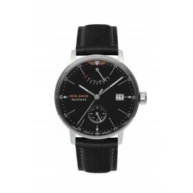   Moška ura Iron Annie Bauhaus 5060-2 s črnim usnjenim pasom in avtomatskim mehanizmom