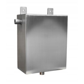   Ekspanzijska posoda za centralno ogrevanje, nerjaveče jeklo, 8 litrov