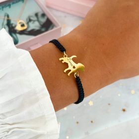   Zapestnica za psico mamo z gravuro na vrvi, personalizacija imena psa