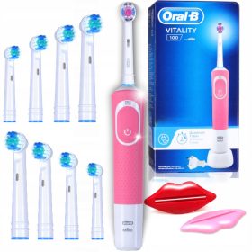   Električna zobna ščetka Oral-B Vitality 100 3D White Pink Zestaw