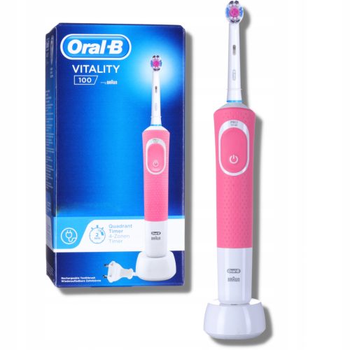 Oral-B Vitality 100 električna zobna ščetka, roza