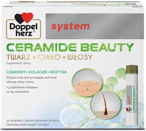 Doppelherz System Ceramide Beauty: Pijača za lepoto kože, las in telesa