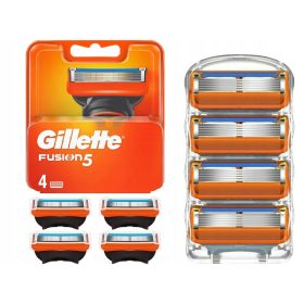   Gillette Fusion 5 Nadomestni Vložki z Rezili Britvice 4 kosi Ostri