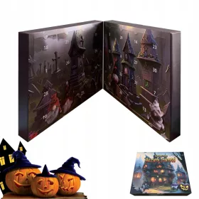    HALLOWEEN GNOME ADVENTNI KOLEDAR 2024 Z 31 ZBIRATELJSKIMI PUNČKAMI